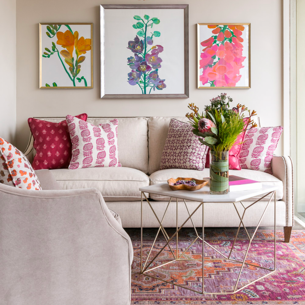mixing-patterns-colorful-livingroom-with-purple-red-and-pink-thow-pillows-matched-perfectly-with-the-same-colors